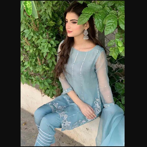 Kenari 3pc Aqua Grey outfit - S - Picture 3 of 3